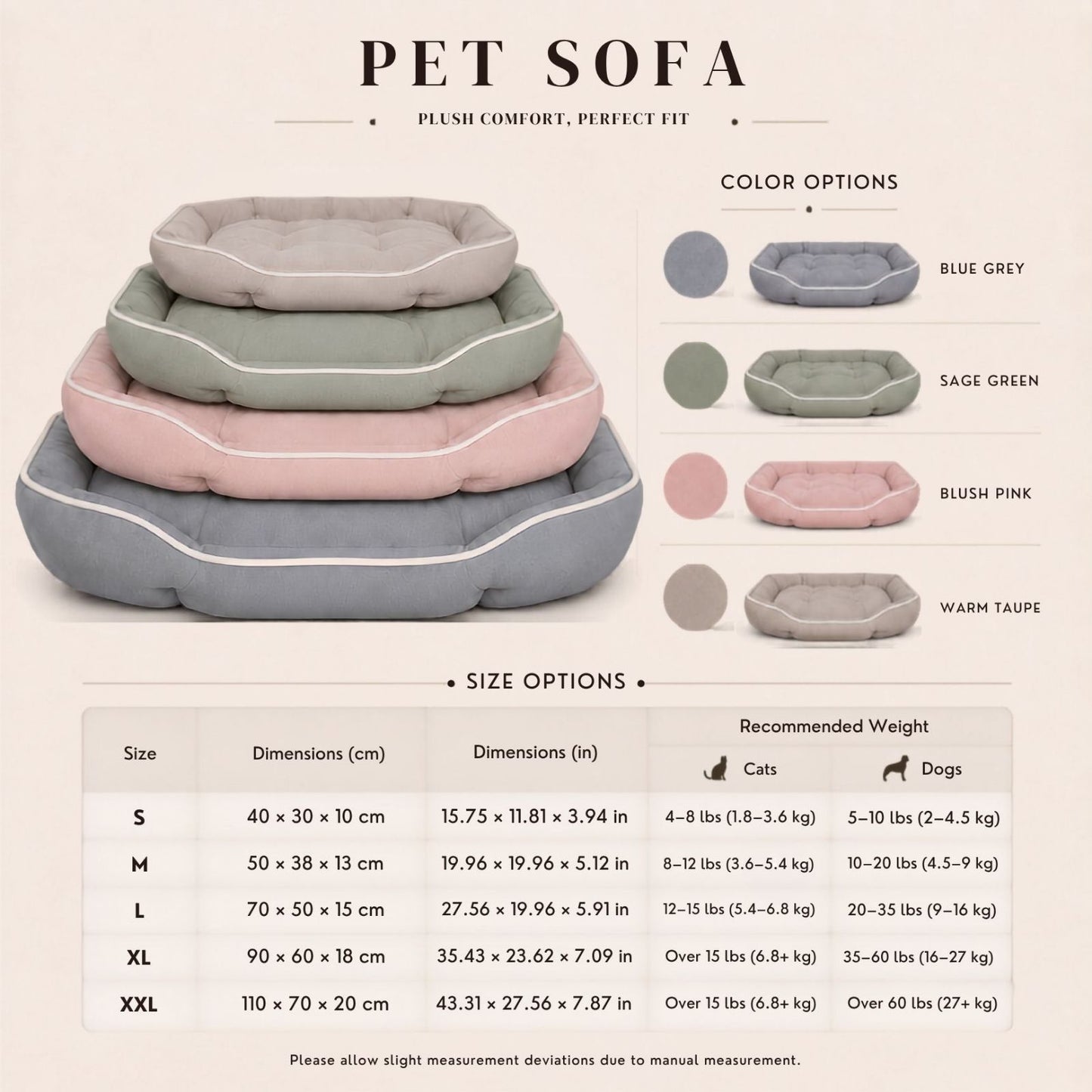 Pawables™ Cozy Pet Sofa