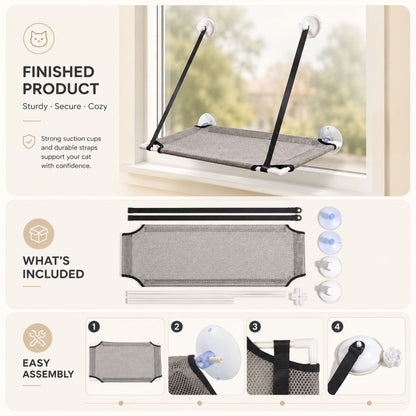 Pawables™ Window Lounge – Cat Window Hammock