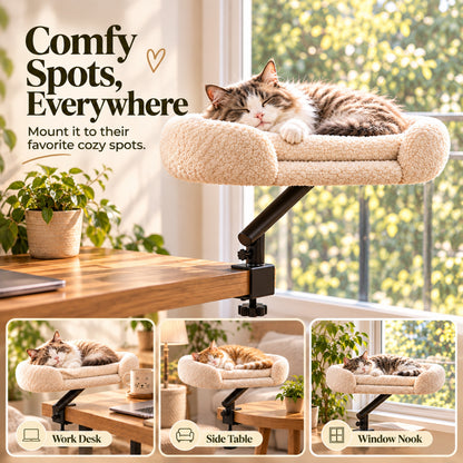 Mounting options for the Desk-Side Cat Bed