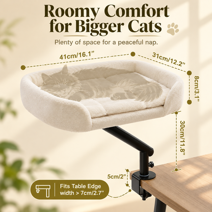 Desk-Side Cat Bed size details